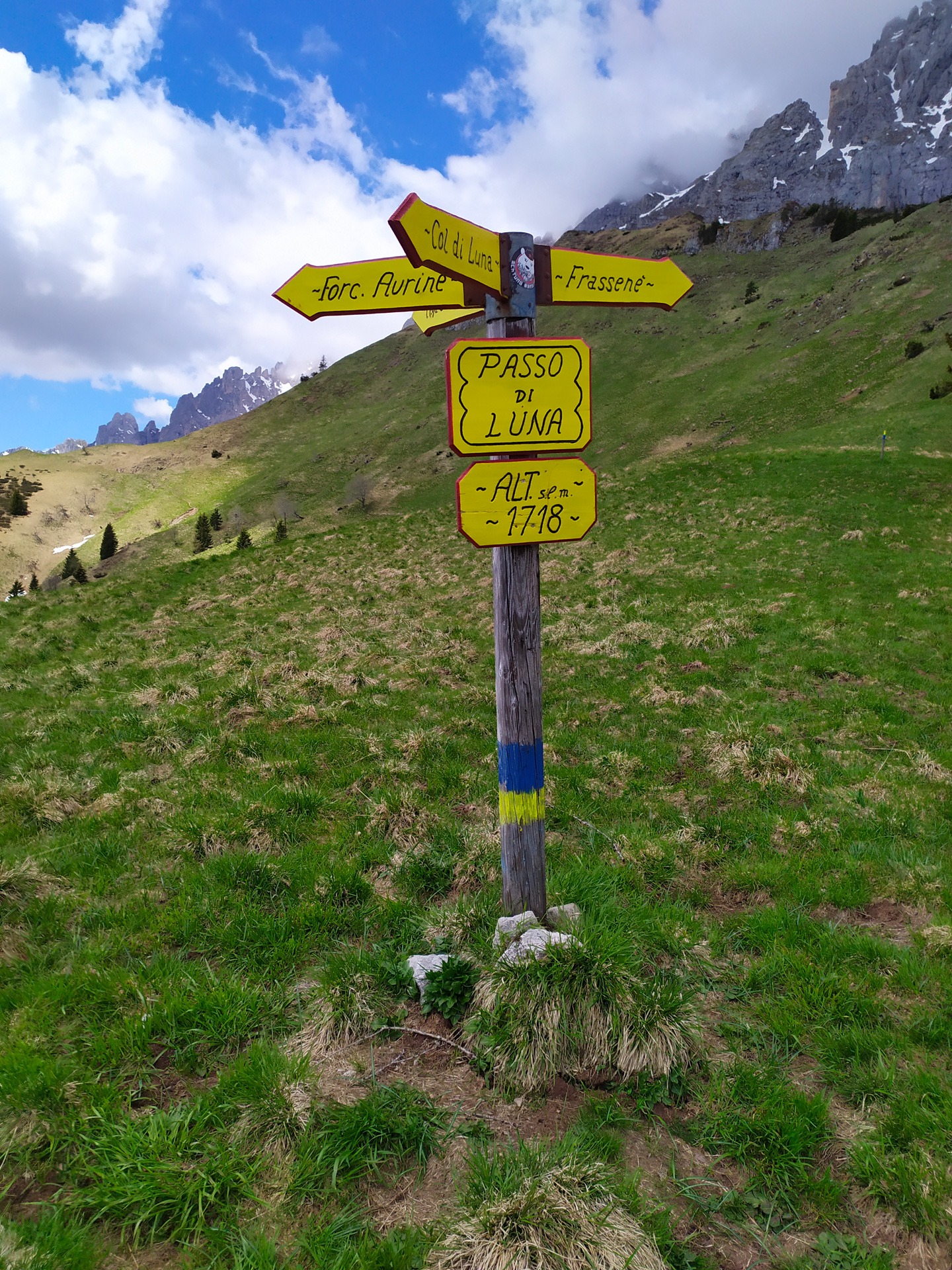 Col de Luna e Rifugio Scarpa da Frassenè