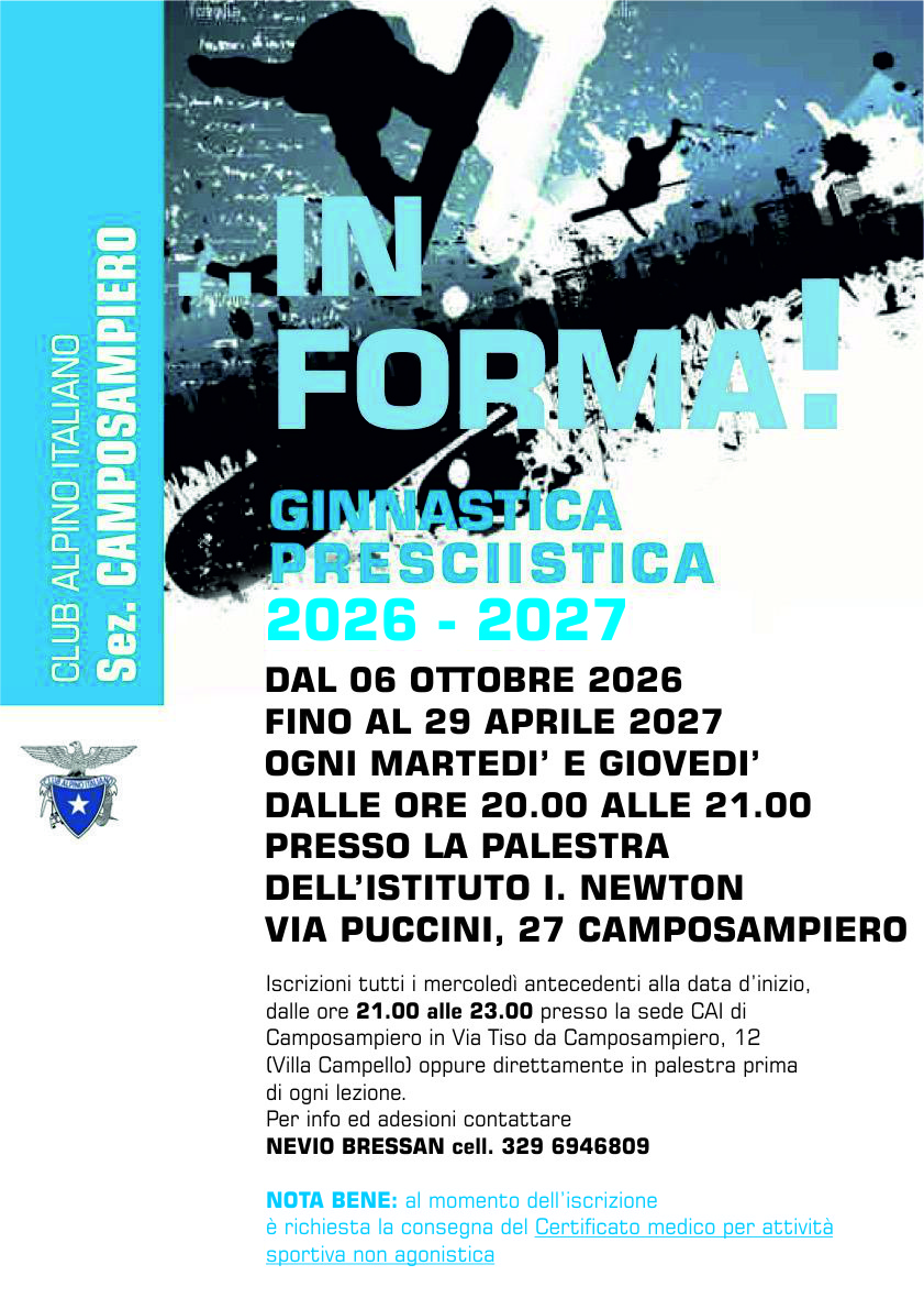 Locandina presciistica 2026-2027